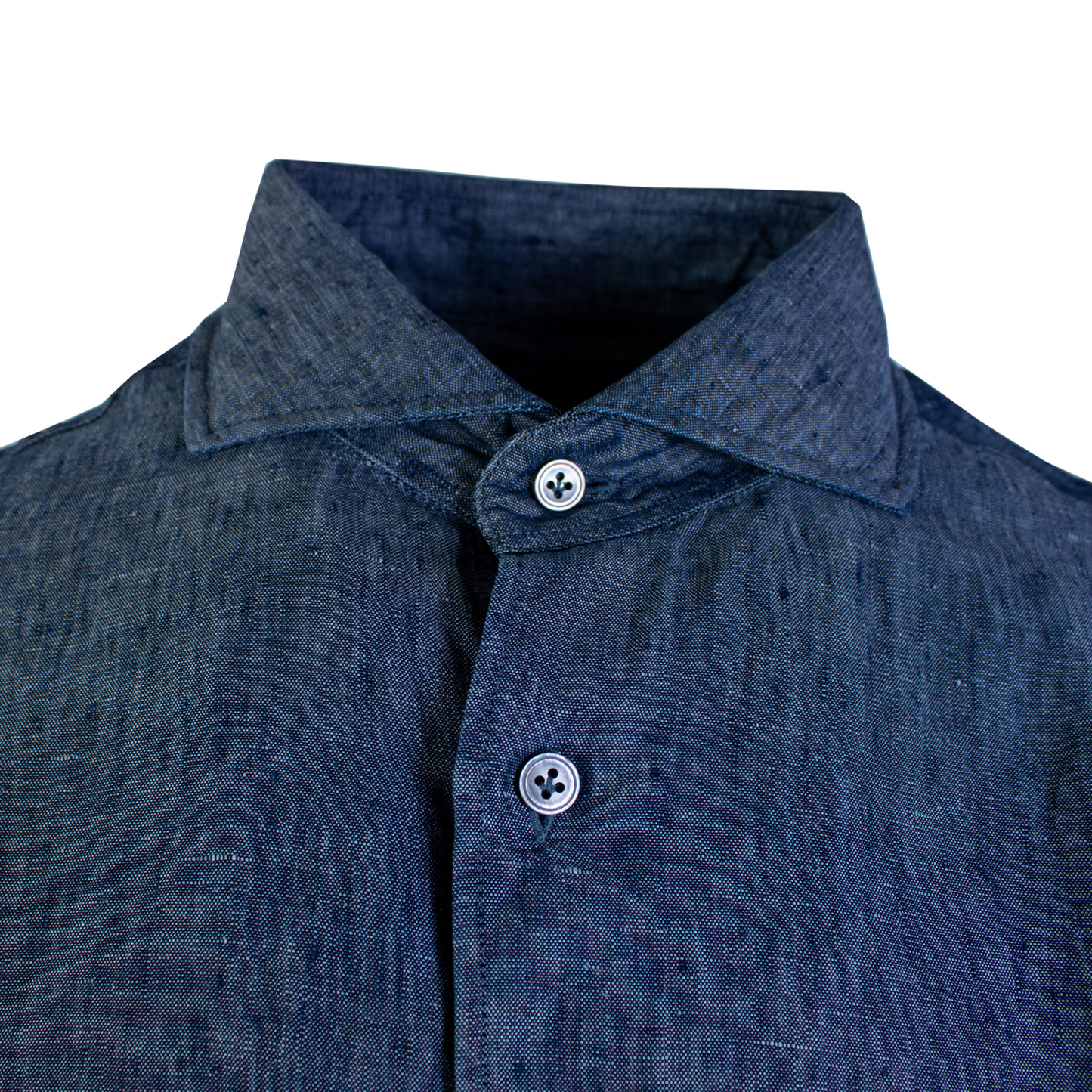 Dapper Denim-Effect Linen Shirt