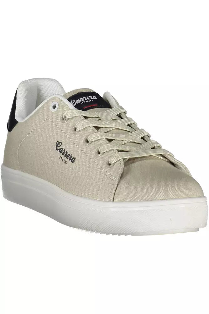 Sleek Beige Sneaker with Contrasting Accents