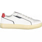 Sleek White Sneakers with Contrasting Accents