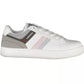 Sleek White Sneakers with Bold Contrasts