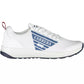 Chic White Sneakers with Iconic Contrast Details