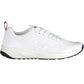 Sleek White Sports Sneakers with Contrast Accents