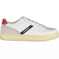 Sleek White Lace-Up Sports Sneakers