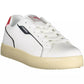 Sleek White Sneakers with Contrasting Accents
