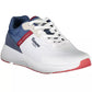 Sleek White Lace-Up Sneakers with Contrasting Accents