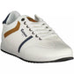 Eco-Leather Lace-Up Sneakers with Contrast Detail