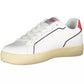 Sleek White Sneakers with Contrasting Accents