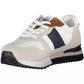 Sleek White Sneakers with Contrasting Accents