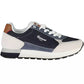 Dynamic Blue Lace-Up Sports Sneakers