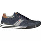 Sleek Blue Contrasting Sports Sneakers