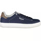 Sleek Blue Sneakers With Eco-Leather Accents