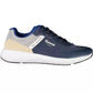 Sleek Blue Sneakers with Contrasting Accents