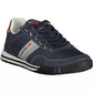 Sleek Blue Contrasting Sports Sneakers