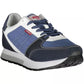 Chic Blue Contrast Lace-Up Sneakers