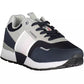 Sleek Blue Sneakers with Contrasting Details