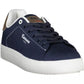 Sleek Blue Sneakers With Eco-Leather Accents