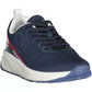 Chic Blue Sports Sneakers with Contrasting Details