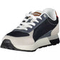 Dynamic Blue Lace-Up Sports Sneakers