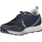 Sleek Blue Sports Sneakers with Contrasting Details