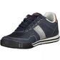 Sleek Blue Contrasting Sports Sneakers