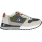 Chic Gray Sports Sneakers with Eclectic Style
