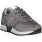 Sleek Gray Sneakers with Eco-Leather Accents