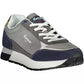 Sleek Gray Sneakers with Eco-Leather Accents