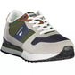 Chic Gray Sports Sneakers with Eclectic Style