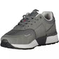 Sleek Gray Sneakers with Eco-Leather Accents