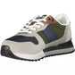 Chic Gray Sports Sneakers with Eclectic Style
