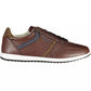 Sleek Brown Sneakers with Contrasting Accents