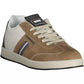Sleek Brown Sneakers with Contrasting Details