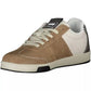 Sleek Brown Sneakers with Contrasting Details