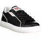Sleek Black Sports Sneakers with Contrasting Accents
