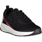 Sleek Black Sports Sneakers with Striking Contrasts