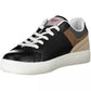 Sleek Black Sporty Sneakers with Contrasting Accents