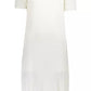 Chic White Embroidered Short Dress