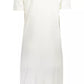 Chic White Embroidered Short Dress
