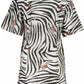 Elegant Short Sleeve Printed Dress