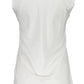Chic White Printed Cotton Tank Top
