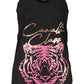 Elegant Wide Shoulder Printed Tank Top