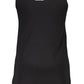 Elegant Black Printed Tank with Logo Detail