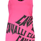 Elegant Pink Wide-Shoulder Tank Top