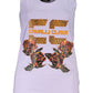 Elegant Purple Tank Top with Wide Shoulders