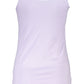 Elegant Purple Round Neckline Tank Top
