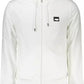 Elegant White Hooded Sweatshirt with Embroidery Detail