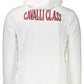 Elegant White Hooded Sweatshirt with Embroidery Detail