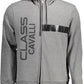 Elegant Gray Hooded Sweatshirt with Print