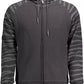 Elegant Black Hooded Sweatshirt with Embroidery