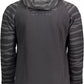 Elegant Black Hooded Sweatshirt with Embroidery
